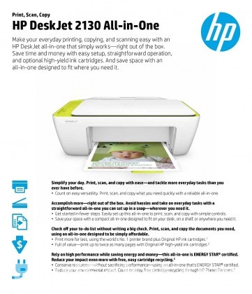 HP DeskJet Ink Advantage 2135 All-in-One Color Printer